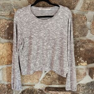 Women's Vanilla Star Cozy Crew Neck Sweater Gray Long Sleeve Size XL